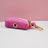 Rose red velvet dog collar and lead, main product photo