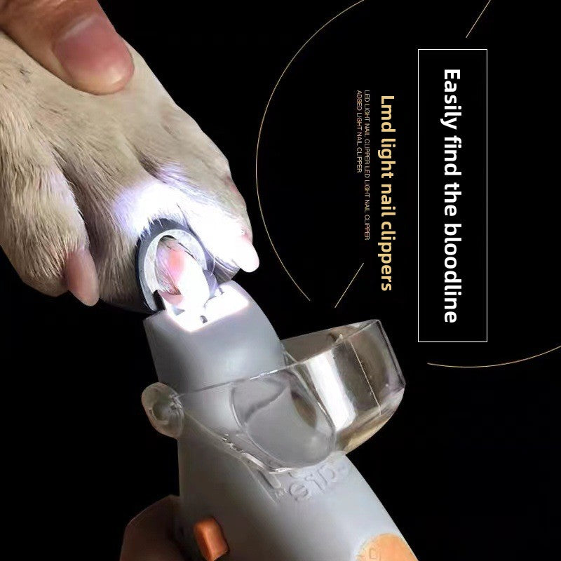 LED Pet Nail Clippers with Protective Guard for Cats and Dogs