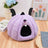 Green hide and seek cat bed for cats and small dogs, view 8