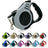 Retractable dog lead with bone-shaped handle in 19 colour options