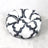 Round velvet cat bed mat for winter in Check Black, size 50cm