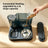 2-in-1 Gravity-Fed Pet Feeder and Water Dispenser Compatible with Standard Bowls
