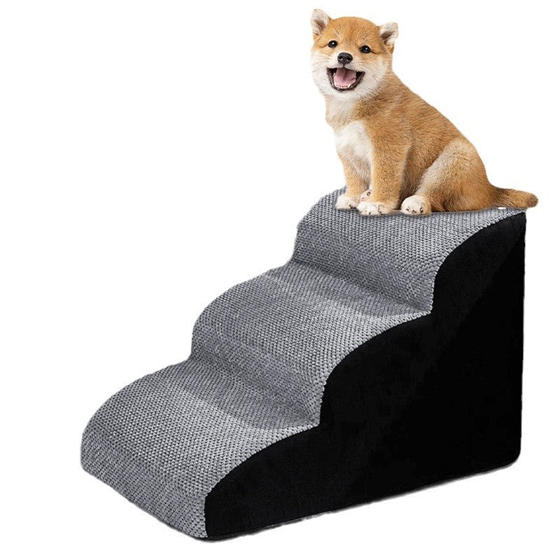Pet ramp stairs with removable washable cover, main product photo