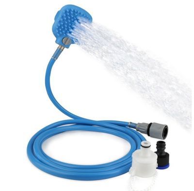 Silicone Dog Bath Scrub Brush with Shower Hose and Massage