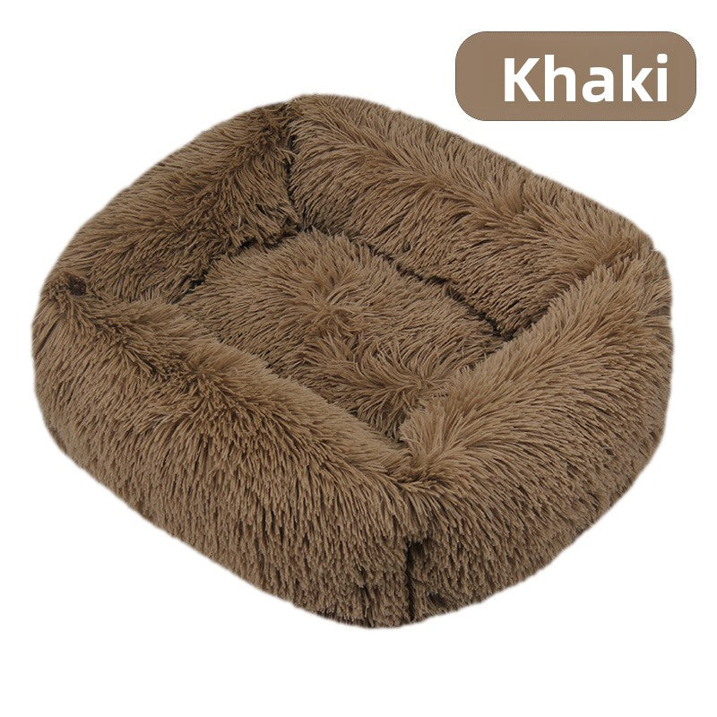 Square long plush pet bed, photo 21 of 65