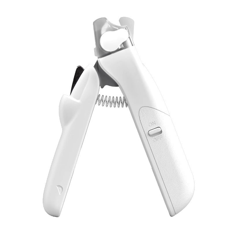 LED Pet Nail Clipper with Anti-Splash Guard and Safety Lock