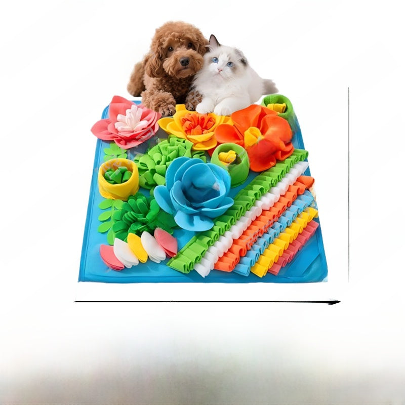 Dog Puzzle Snuffle Mat for Slow Feeding - Mental Stimulation Sniffing Pad in Many Shapes
