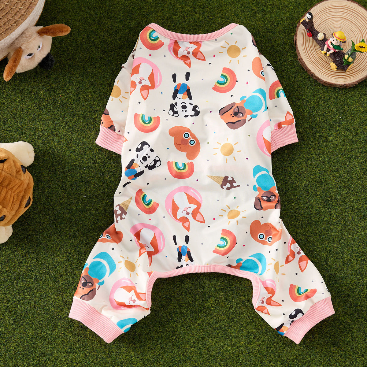 Four leg dog jumpsuit pyjamas, available in 12 colours, sizes Small to 3XL, image 28