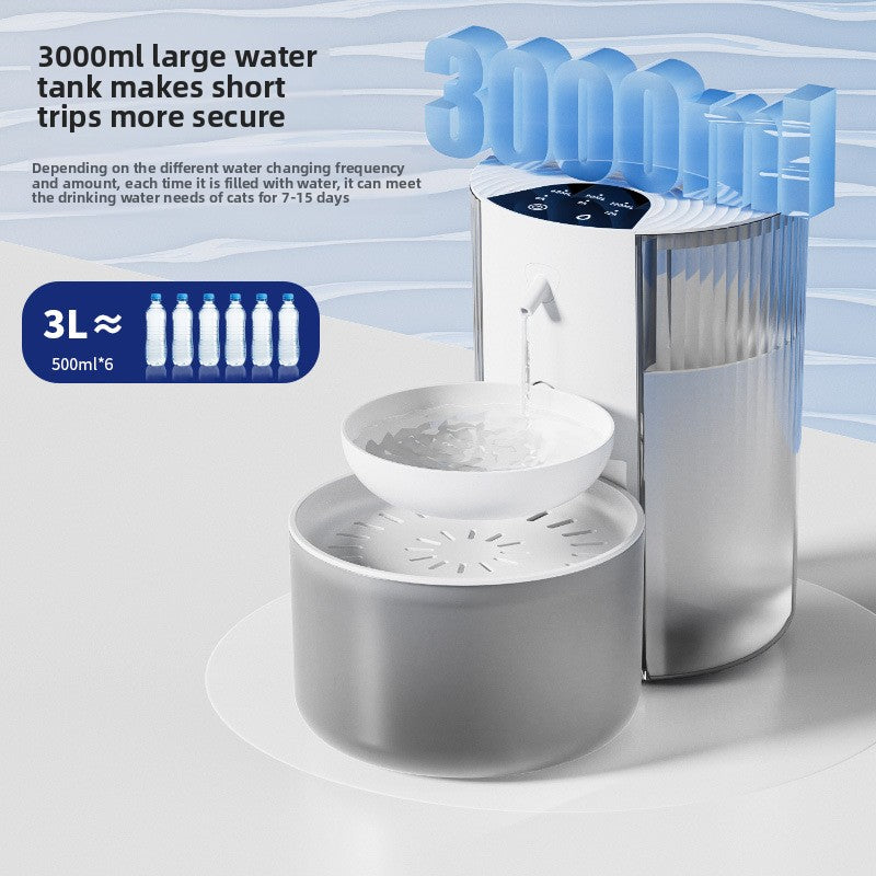 3L Smart Wireless Automatic Pet Water Dispenser, Detachable and Easy to Clean