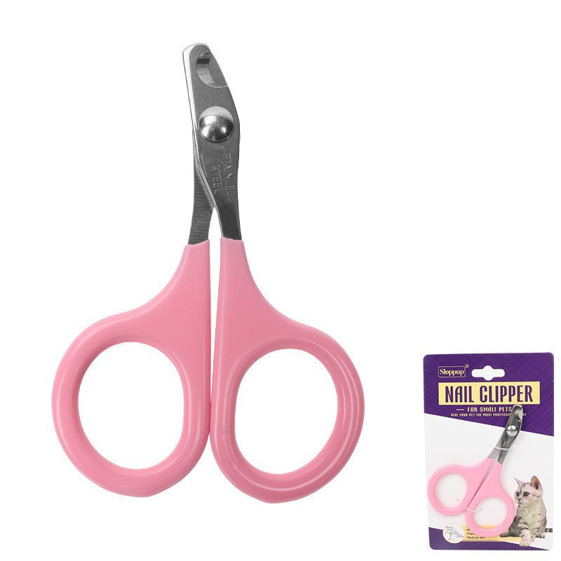 Stainless Steel Pet Nail Clippers with Ergonomic Handle