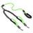 Tangle free two dog lead with poo bag holder in orange