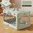 Light green foldable plastic pet travel crate with divider, photo 4