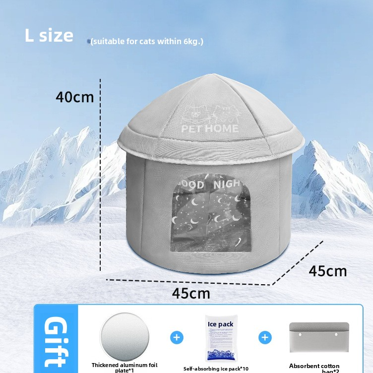 Summer pet cooling house with ice pack slots, product image 9