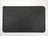 Silicone pet feeding mat with raised edges in grey