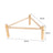Natural wood bird and chicken swing and perch, shown in 14 colours and styles