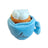 Coffee cup shaped plush dog toy with crinkle sound on white background - photo 1