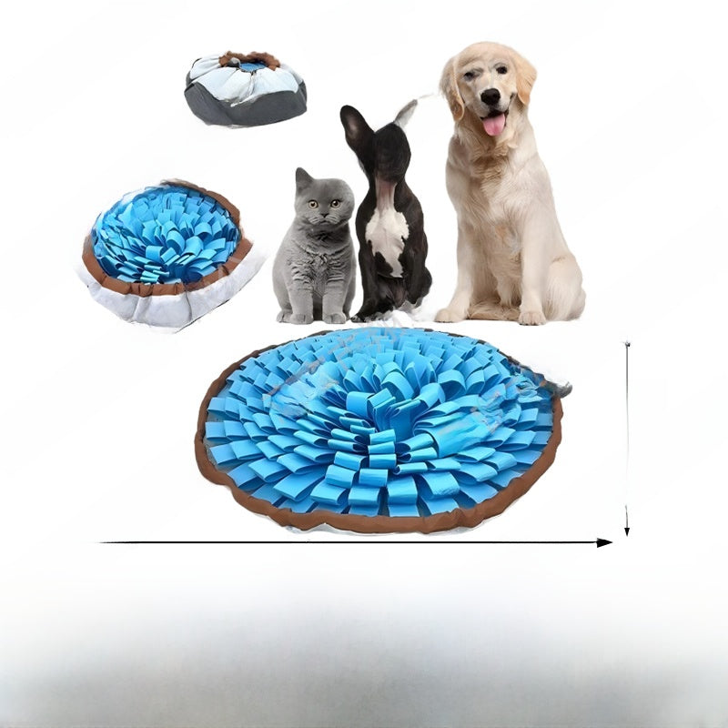 Dog puzzle snuffle mat for slow feeding and mental stimulation - view 21