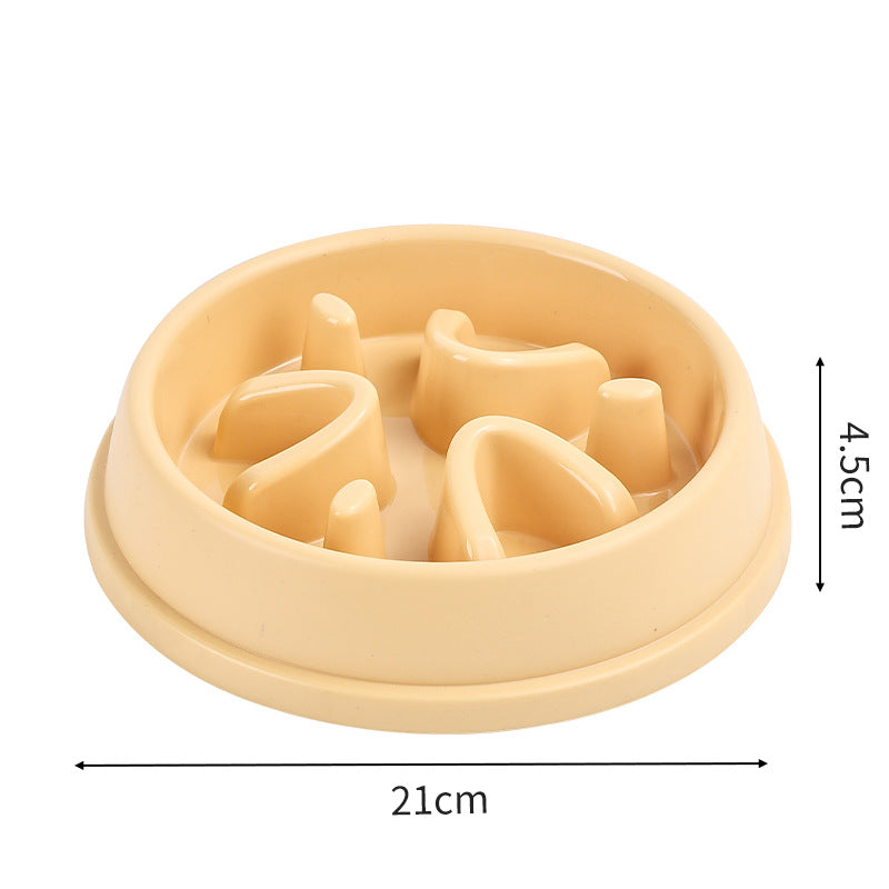 Dog Slow Food Bowl Anti-choking Pet Eater Bottom