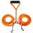 Double-headed braided rope lead for two dogs, ideal for everyday use
