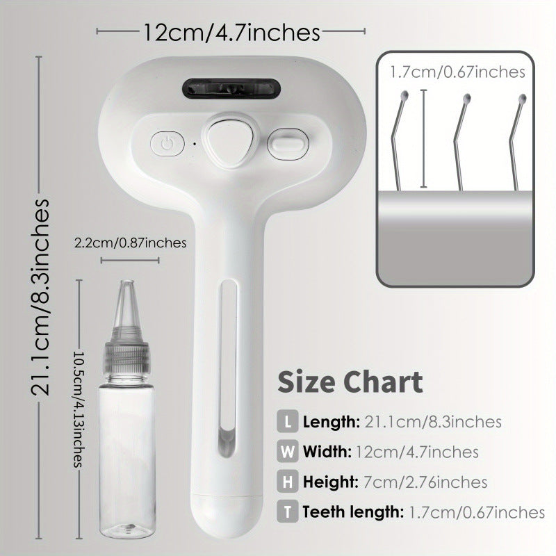 3-in-1 Steam Spray Pet Brush, Rechargeable Misting Massage Comb