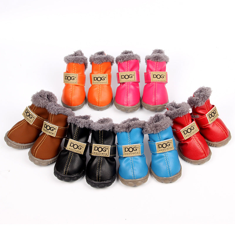 Warm winter non slip dog boots, available in 6 colours, image 5