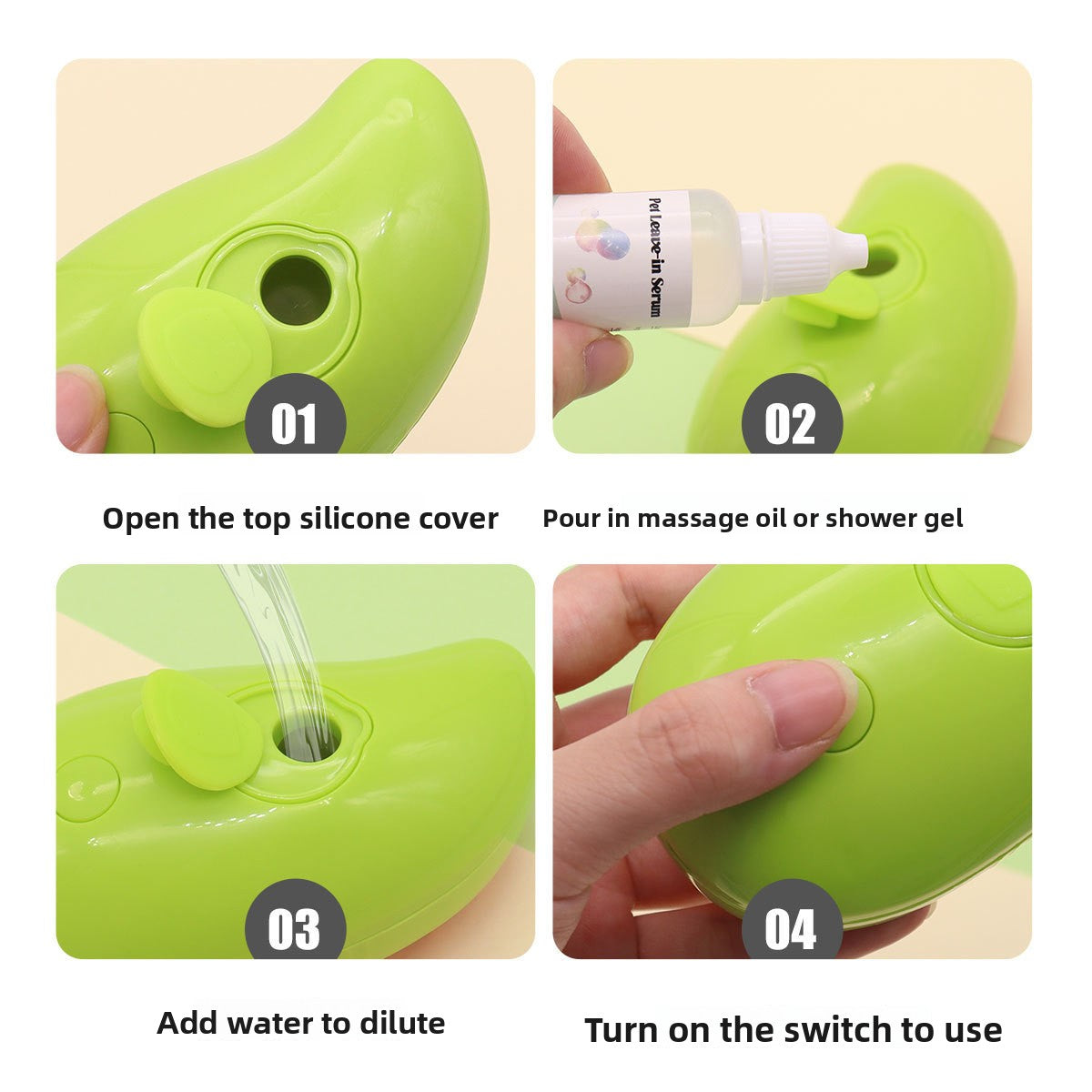 3-in-1 Steam Spray Pet Comb, USB Rechargeable Massage Brush