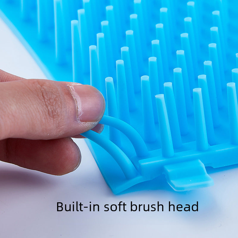 Pet Foot Bath Cup with Soft Silicone Bristles for Dogs and Cats