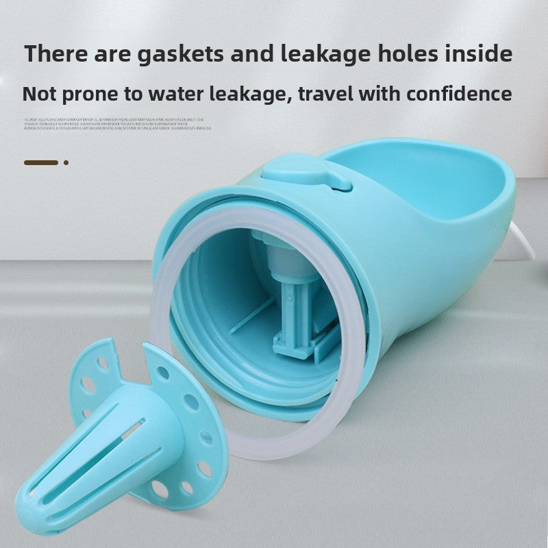 Portable 2-in-1 Dog Water Bottle and Drinking Cup with Leak-Proof Lid