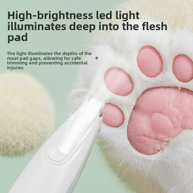 Waterproof Mini Dog Paw Trimmer, Rechargeable with 3 Comb Guides