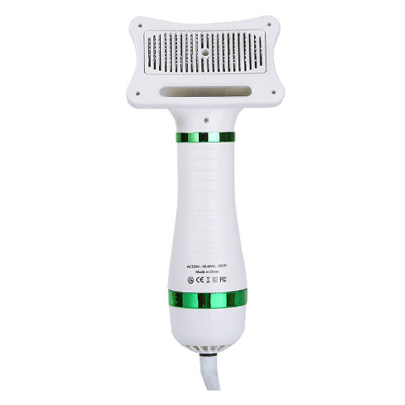 2-in-1 Pet Hair Dryer and Grooming Comb, Adjustable Heat Blower