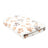 Coral fleece pet blanket with print in White Paw, size 25 x 25cm