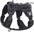 Tactical nylon dog harness with metal buckles in desert camo, view 38