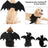 Halloween felt bat wings for dogs and cats, front view