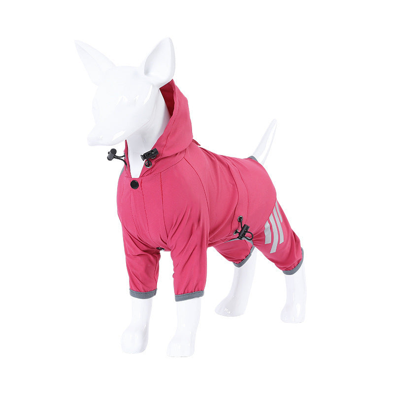 Four leg dog raincoat with lead hole, available in 6 colours, image 4