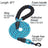 Breathable I shape reflective dog harness in blue