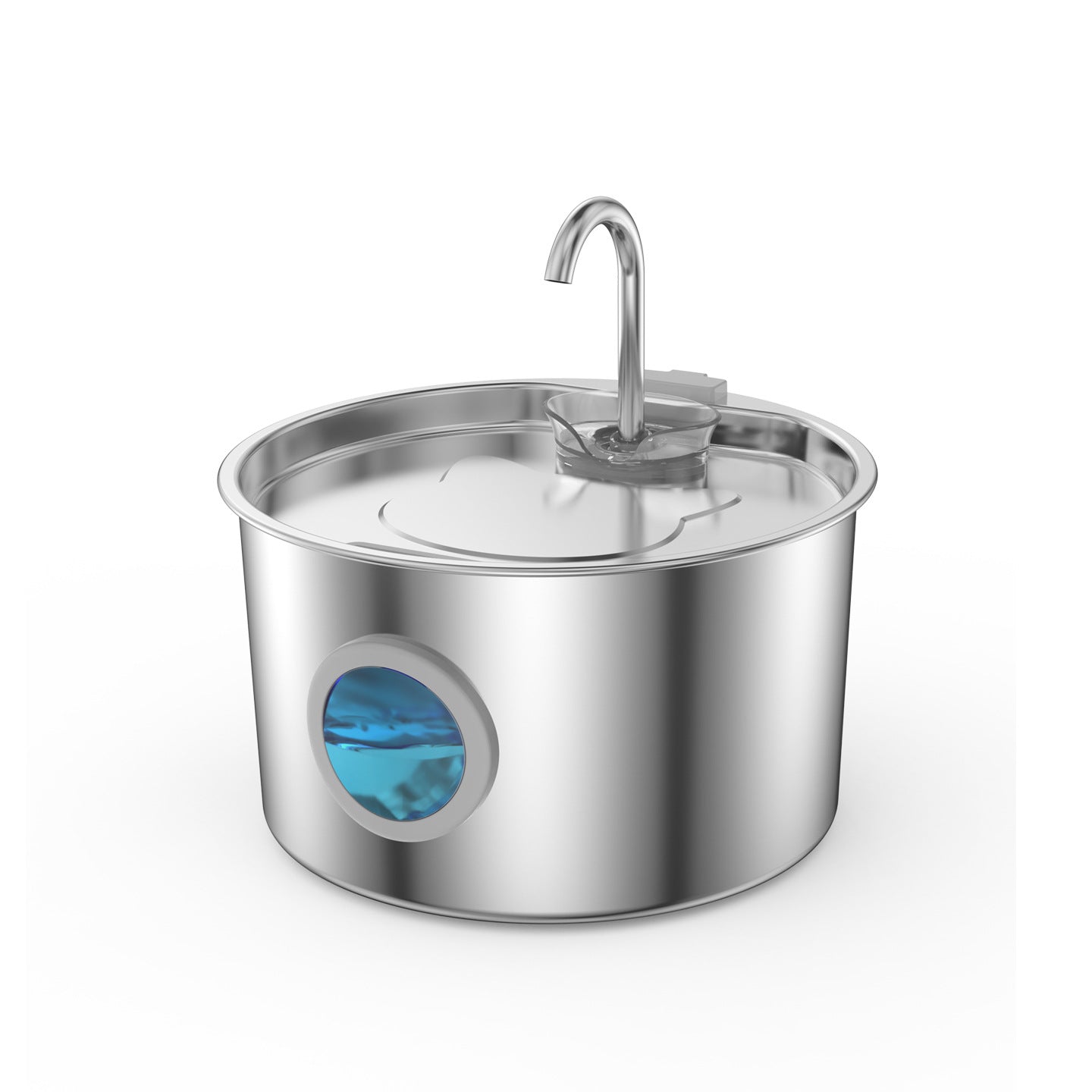 3.2L 304 Stainless Steel Pet Water Dispenser with Replaceable Filter and Quiet Pump