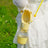 Portable dog water and food cup with strap, close-up detail view