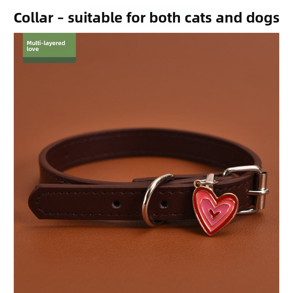 Halloween PU leather dog collar with charm, available from Pet Royale UK