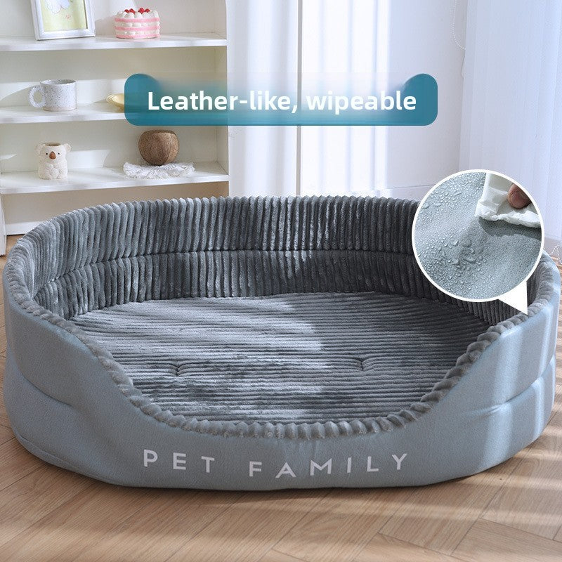 Large all-season washable dog bed for big dogs, detail photo 9