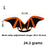 Halloween felt bat wings for dogs and cats, in use with a pet