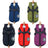 Waterproof padded dog winter coat with cotton insulation in Red, front view