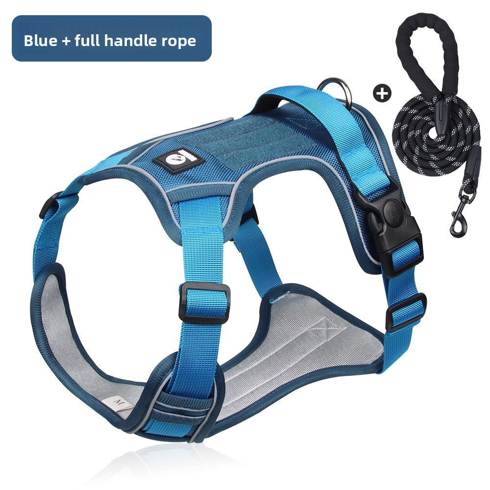 Reflective Oxford dog harness, ideal for everyday use