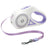 Glow in the dark retractable dog lead with one touch brake