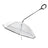 Clear dog umbrella with built-in lead for rainy walks in Transparent with Chain, material detail