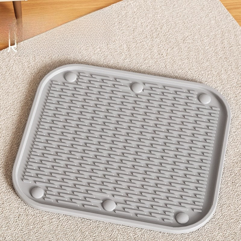 Extra Large Semi-Enclosed Cat Litter Box with Scoop, Thick PP