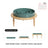 Ceramic Slow Feeder Dog Bowl in Ivory or Green, 15.5cm or 21cm, Optional Elevated Stand