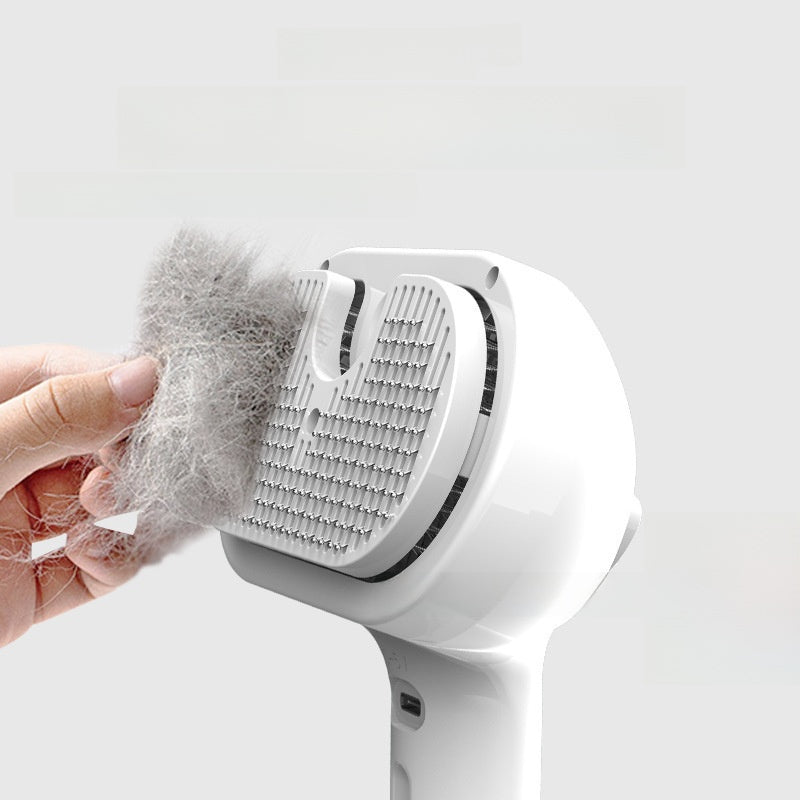 Motorised Pet Grooming Comb with Spray Reservoir, Auto Combing
