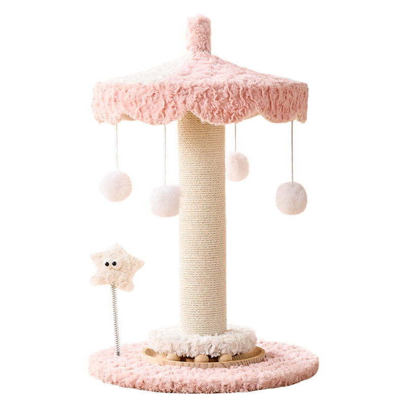 Carousel cat climbing frame with play levels for indoor cats, photo 5