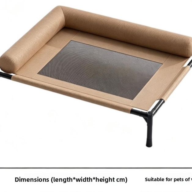Foldable Elevated Dog Bed, Raised Cooling Cot for Outdoor Use