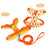 Fruit print dog harness in 3 colour options